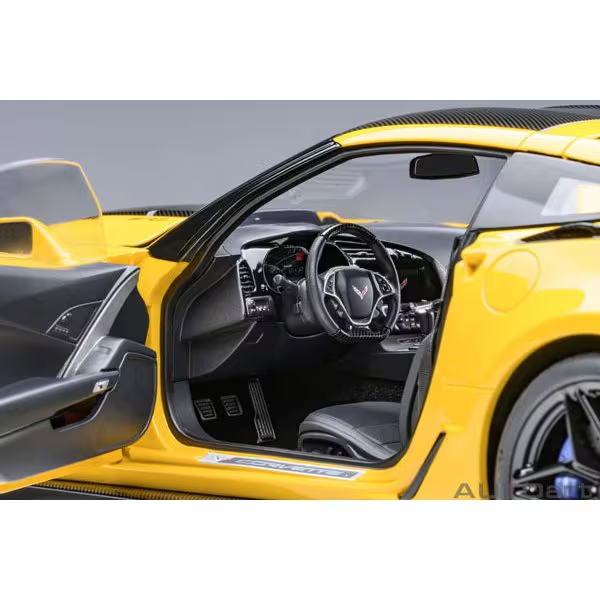 AUTOart 71278 1/18 Chevrolet Corvette C7 ZR1 (Yellow) Die-Cast Model Car