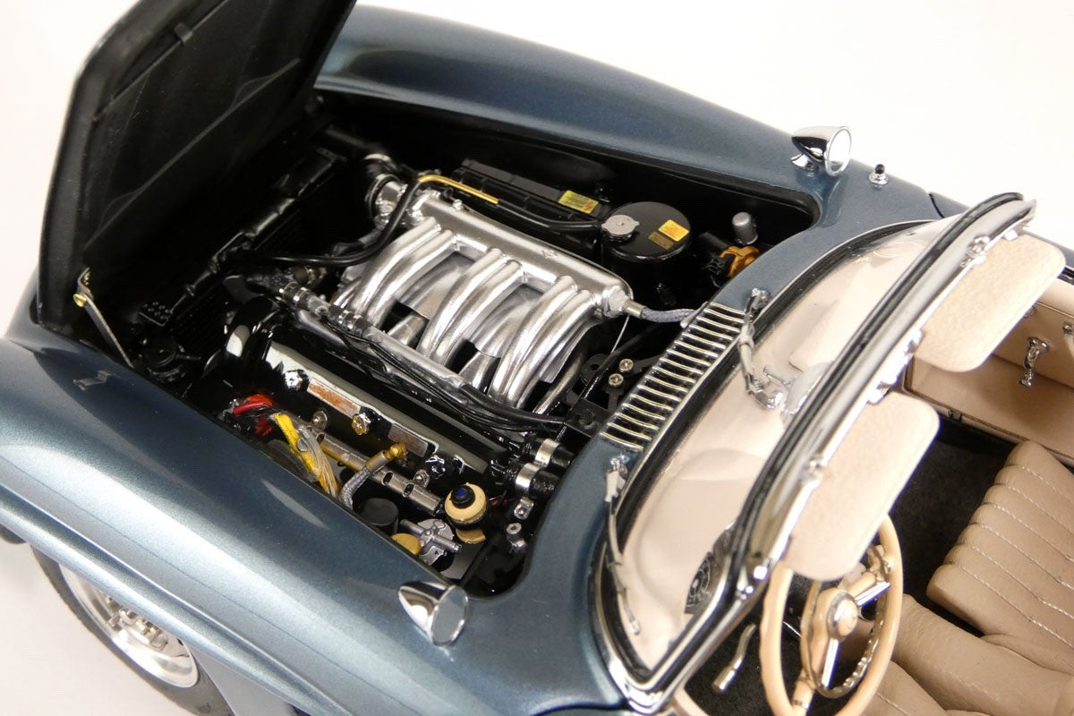 CMC M-283 1/18 Mercedes-Benz 300 SL W198 Roadster Hardtop 1957 Blue Metallic Die