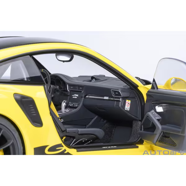 AUTOart 78178 1/18 Porsche 911 991.2 GT3 RS Weissach Yellow Diecast