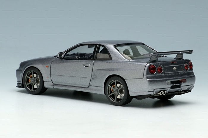 Make Up EIDOLON EM462G 1/43 Nissan Skyline GT-R BNR34 V-spec Athlete Silver 1999