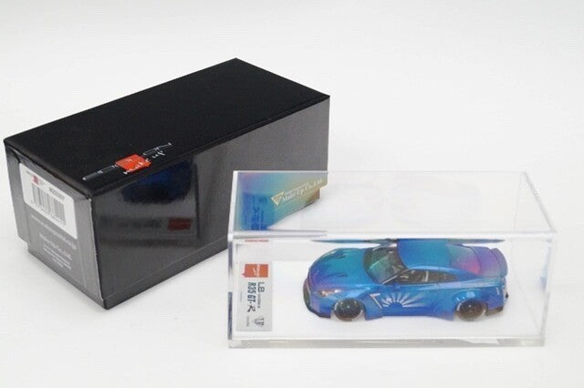 EIDOLON MZE007 1/43 LB Works Nissan GT-R R35 Blue Metallic Diecast Model