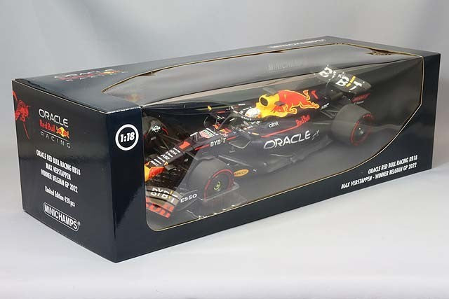 Minichamps MC110221401 1/18 Red Bull RB18 Belgium Winner 2022
