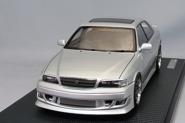 Ignition Model IG3323 1/18 VERTEX Toyota Chaser JZX100 BBS Silver Resin