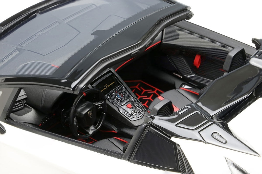 EIDOLON EML028E 1/18 Lamborghini Aventador SVJ Roadster Grigio Titan Resin Car