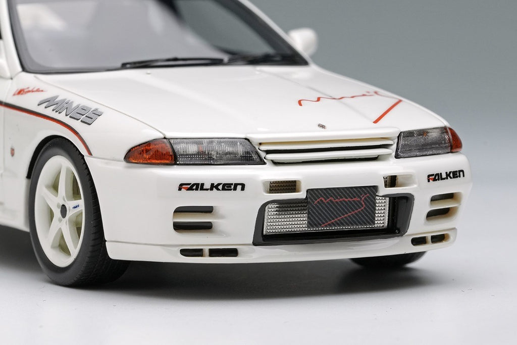 Make Up EIDOLON EM644B 1/43 Mines Skyline GT-R BNR32 N1 White 5-Spoke Wheels