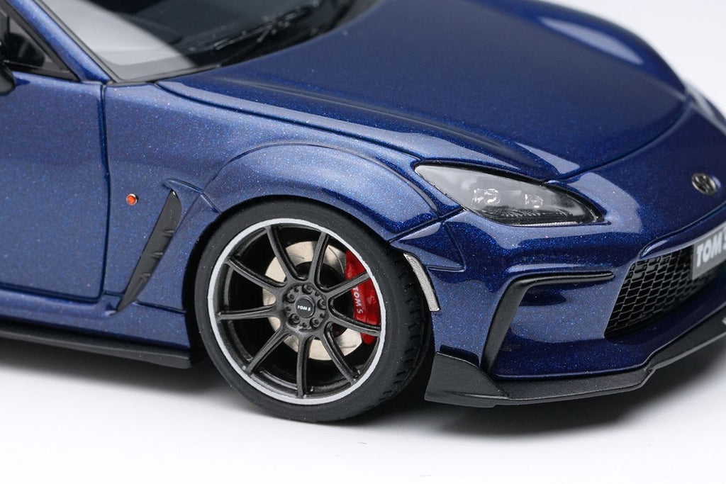 EIDOLON EM725G 1/43 Toyota TOM'S GR86 Wide Body 2022 Sapphire Blue Resin 50pcs
