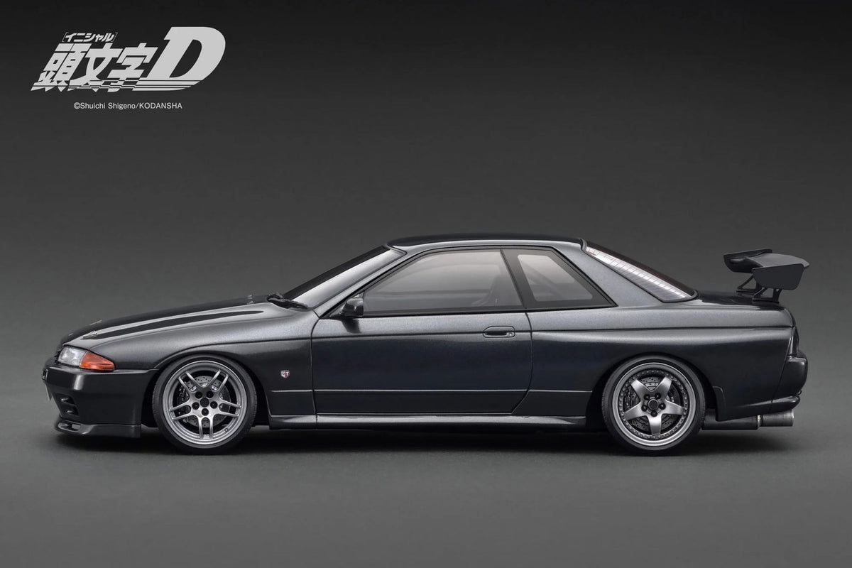 Ignition Model IG3545 1/18 Skyline GT-R BNR32 Initial D Gunmetal
