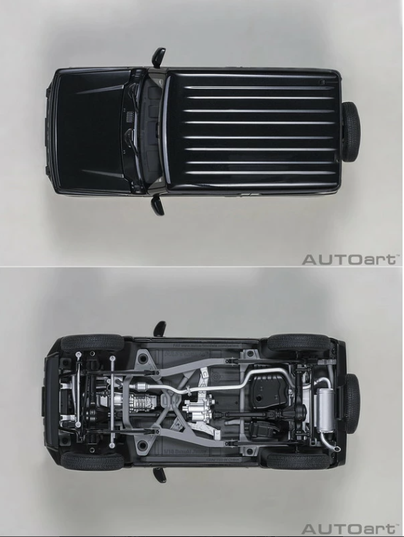 AUTOart 78503 1/18 Suzuki Jimny JB64 Black Pearl Diecast Car with Opening Parts