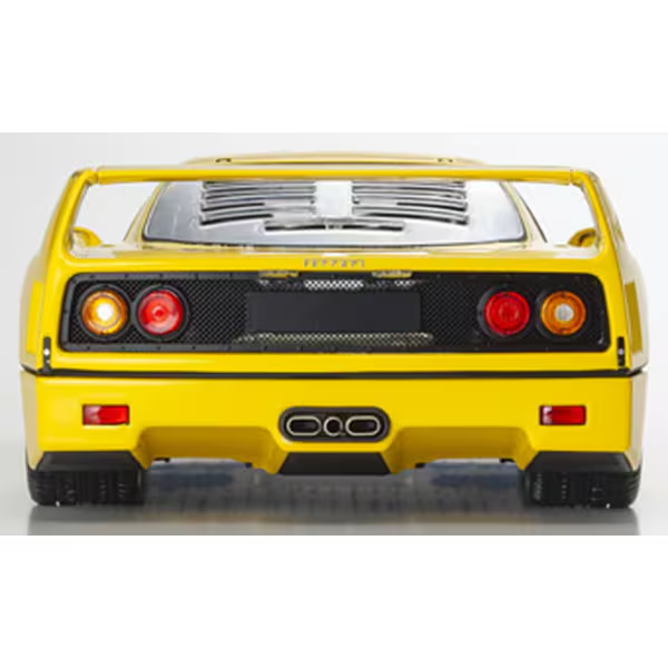 Kyosho KS08416Y 1/18 Ferrari F40 Yellow Die-cast Model Car – High Quality