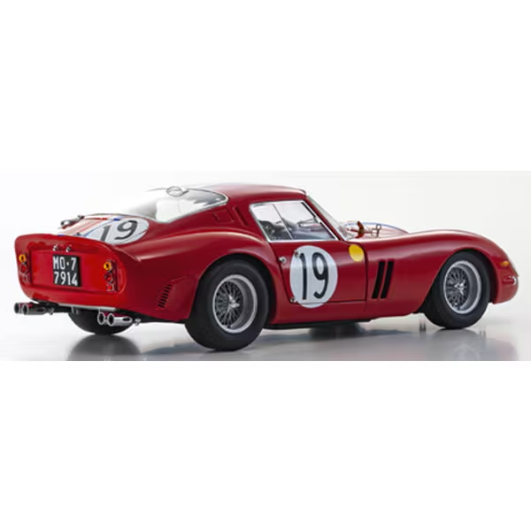 Kyosho KS08438A 1/18 Ferrari 250 GTO 1962 Le Mans #19 Diecast Model Car