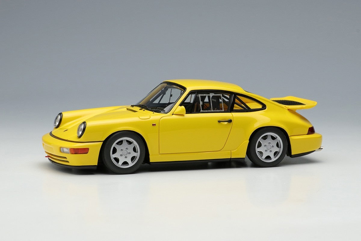 Make Up VISION VM164B 1/43 Porsche 911 Carrera 4 Lightweight Speed Yellow 1990
