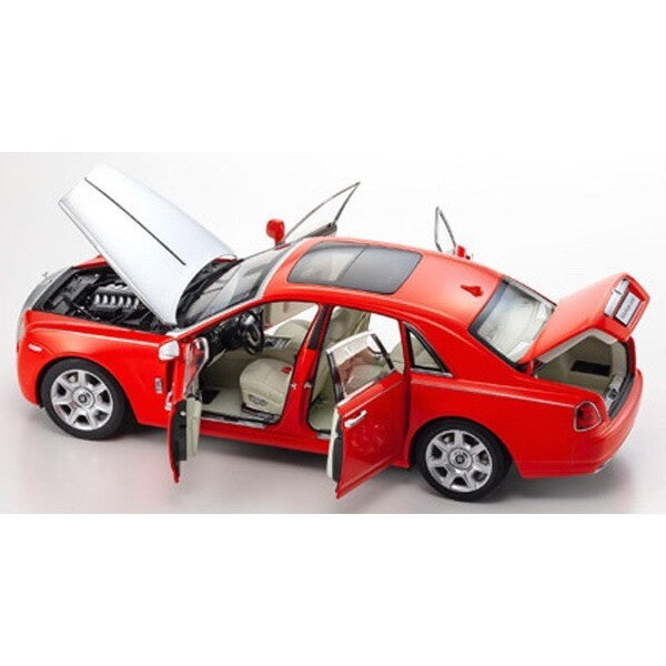 Kyosho KS08802RS 1/18 Rolls-Royce Ghost Red/Silver Diecast Model Car Collectible