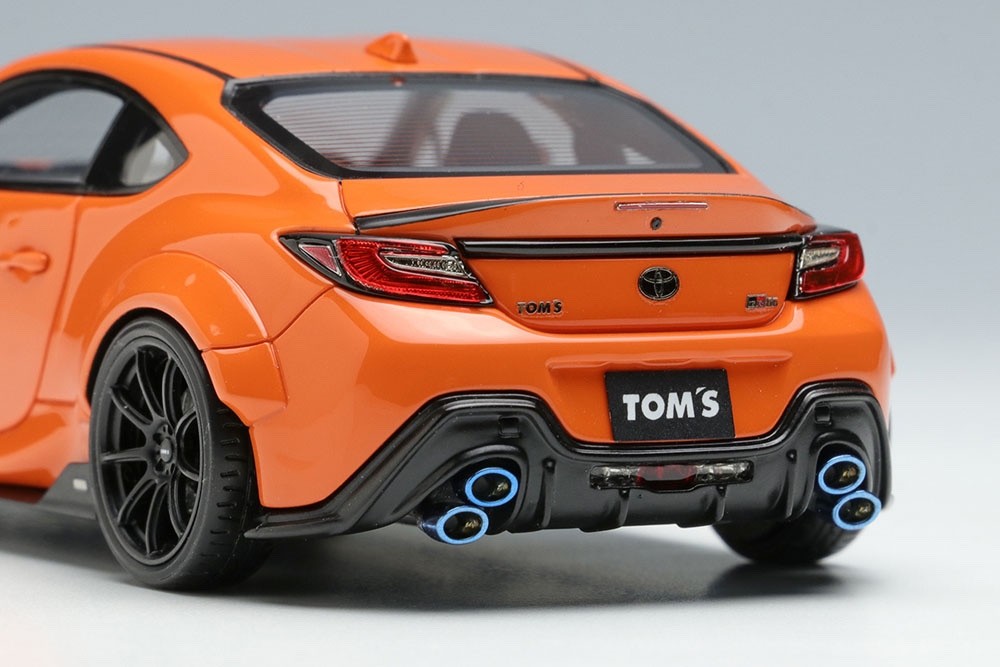 EIDOLON EM725A 1/43 Toyota TOM'S GR86 Wide Body 2022 Orange Resin Ltd 100pcs