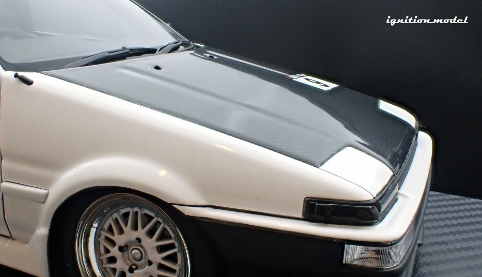 Ignition Model IG3488 1/18 Toyota Trueno AE86 Tsuchiya TK-Street White Resin