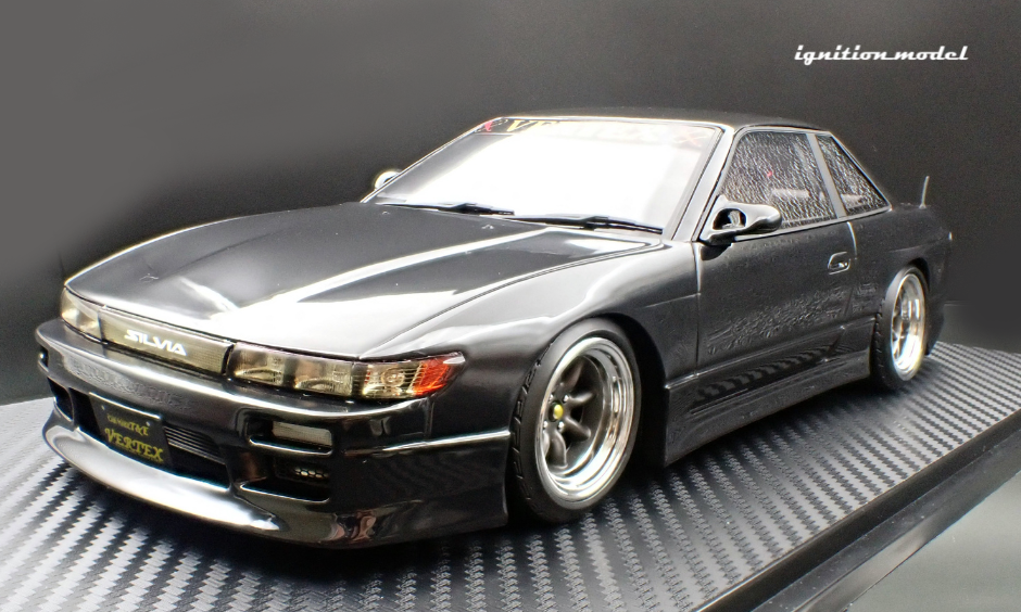 Ignition Model IG3588 1/18 Vertex S13 Silvia Black Watanabe 8-Spoke