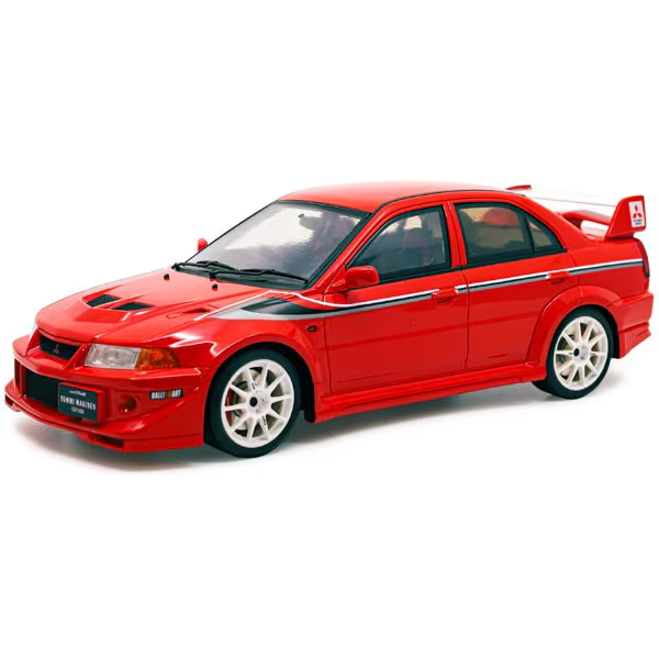 Pop Race PK18-EV65-RD01 1/18 Mitsubishi Evolution 6.5 Tommi Mäkinen Edition Red