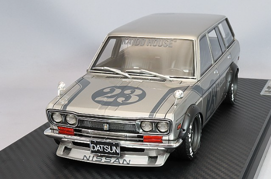Ignition Model IG3151 1/18 Datsun Bluebird 510 Wagon Silver Watanabe