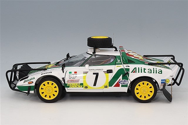 Kyosho KS08130G 1/18 Lancia Stratos HF Alitalia 1977 Safari Rally #7 Munari