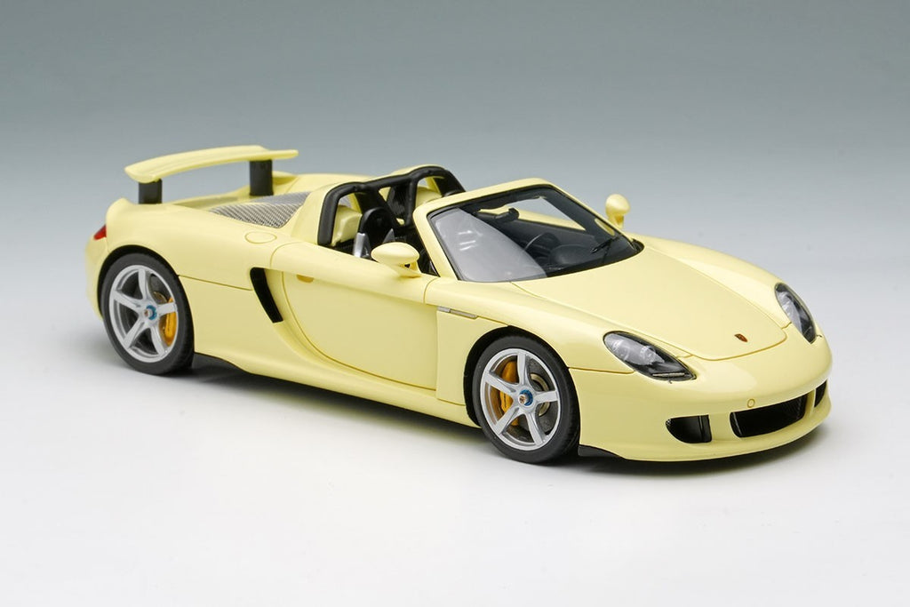 EIDOLON EM567I 1/43 Porsche Carrera GT 2004 (Rear Wing Up) Condor Yellow Limited