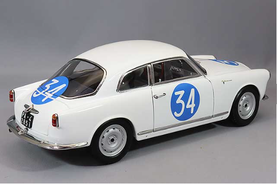 Kyosho KS08957C 1/18 Alfa Romeo Giulietta SV 1960 #34 Livery Diecast
