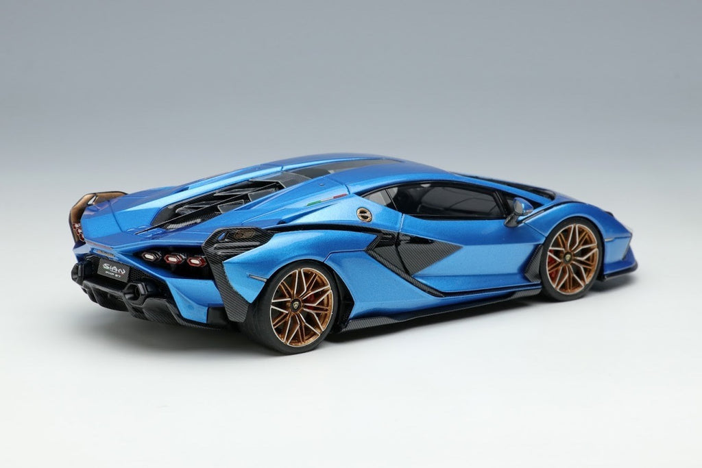 EIDOLON EM533D 1/43 Lamborghini Sian FKP 37 2019 Blu Aegir