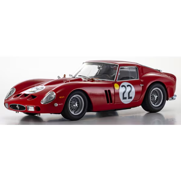 Kyosho KS08438B 1/18 Ferrari 250 GTO 1962 Le Mans #22 Die-Cast Model Car