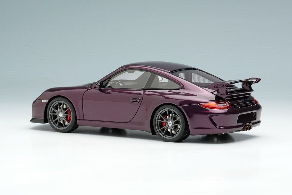 EIDOLON EM602H 1/43 Porsche 911 997.2 GT3 2010 Amethyst Metallic Resin Ltd 50pcs