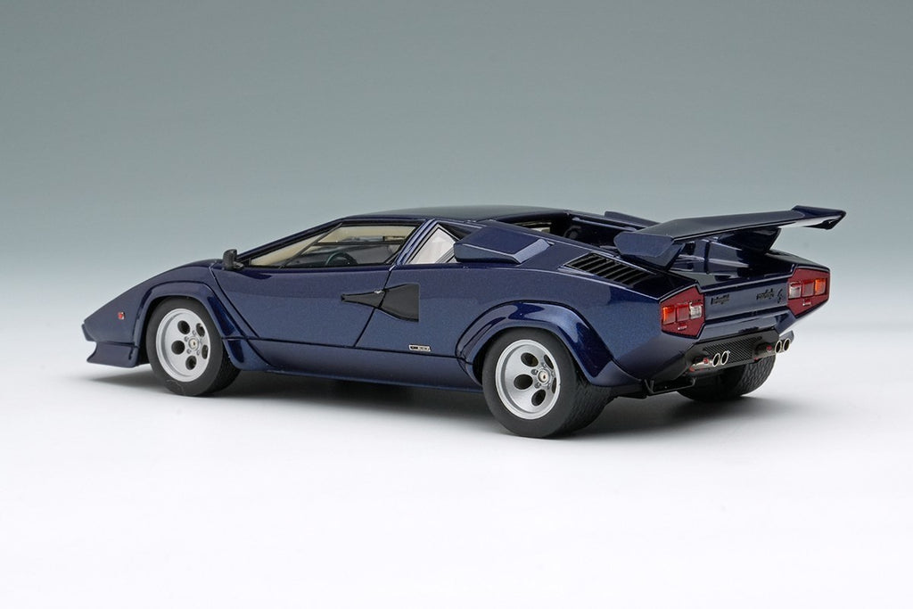 Make Up EIDOLON EM432J 1/43 Lamborghini Countach LP400S Wing Blue Acapulco