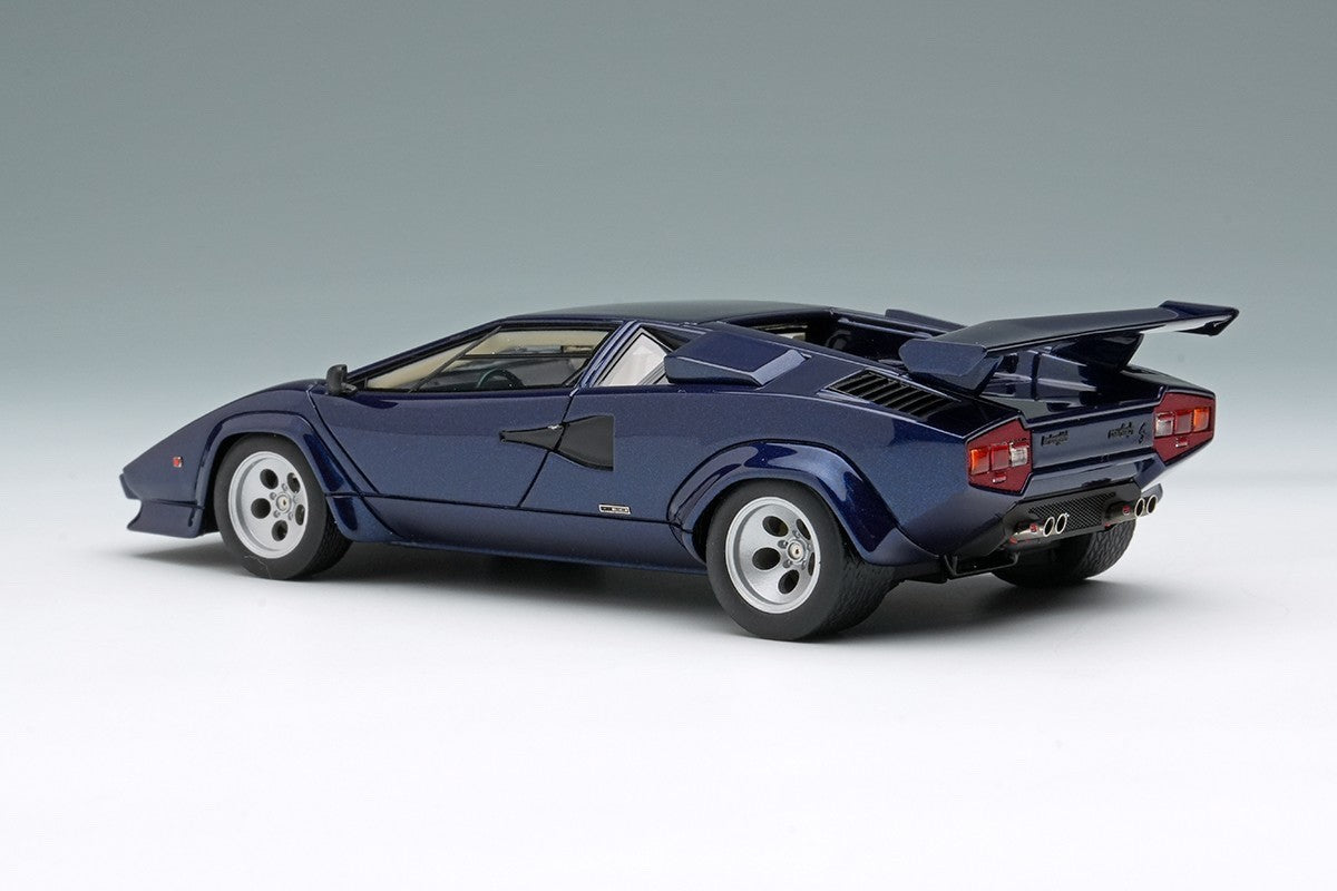 Make Up EIDOLON EM432J 1/43 Lamborghini Countach LP400S Wing Blue Acapulco