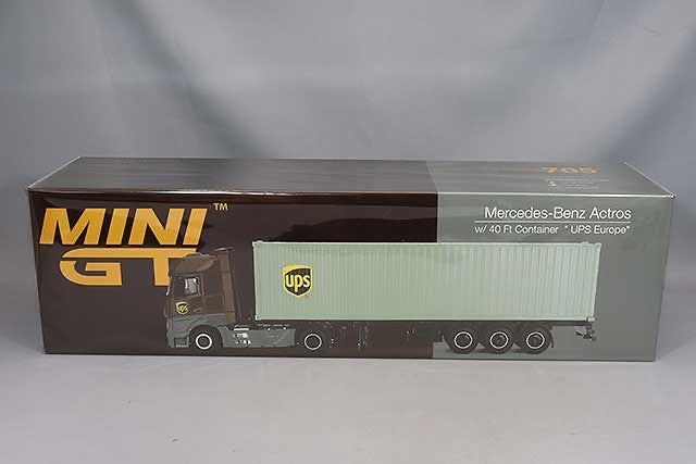 TSM MINI GT MGT00705-L 1/64 Mercedes-Benz Actros 40 Ft Container UPS Europe LHD