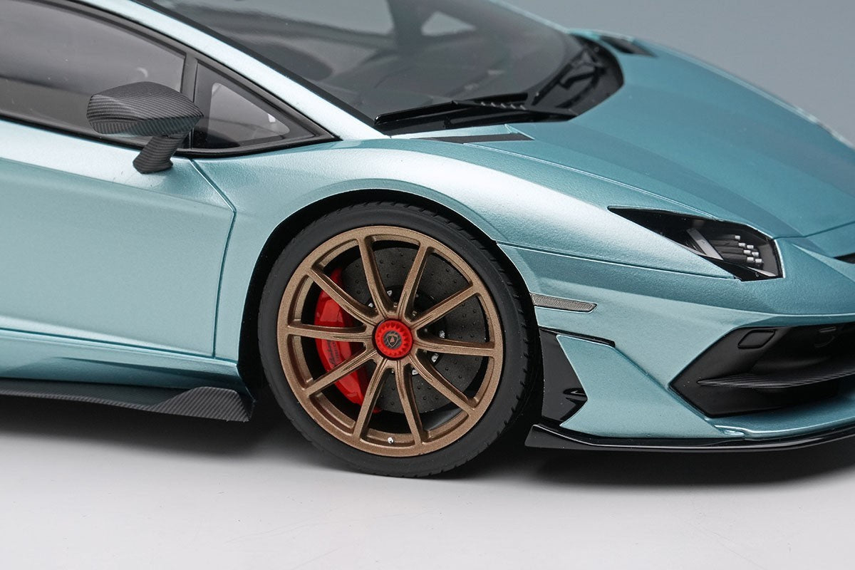 EIDOLON EML026F 1/18 Lamborghini Aventador SVJ 2018 Blue Resin Limited