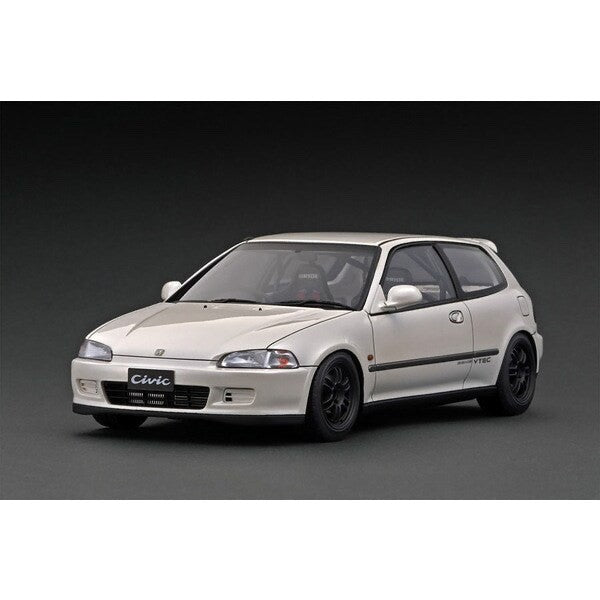 Ignition Model IG3041 – 1/18 Honda Civic (EG6) Pearl White w/ Engine