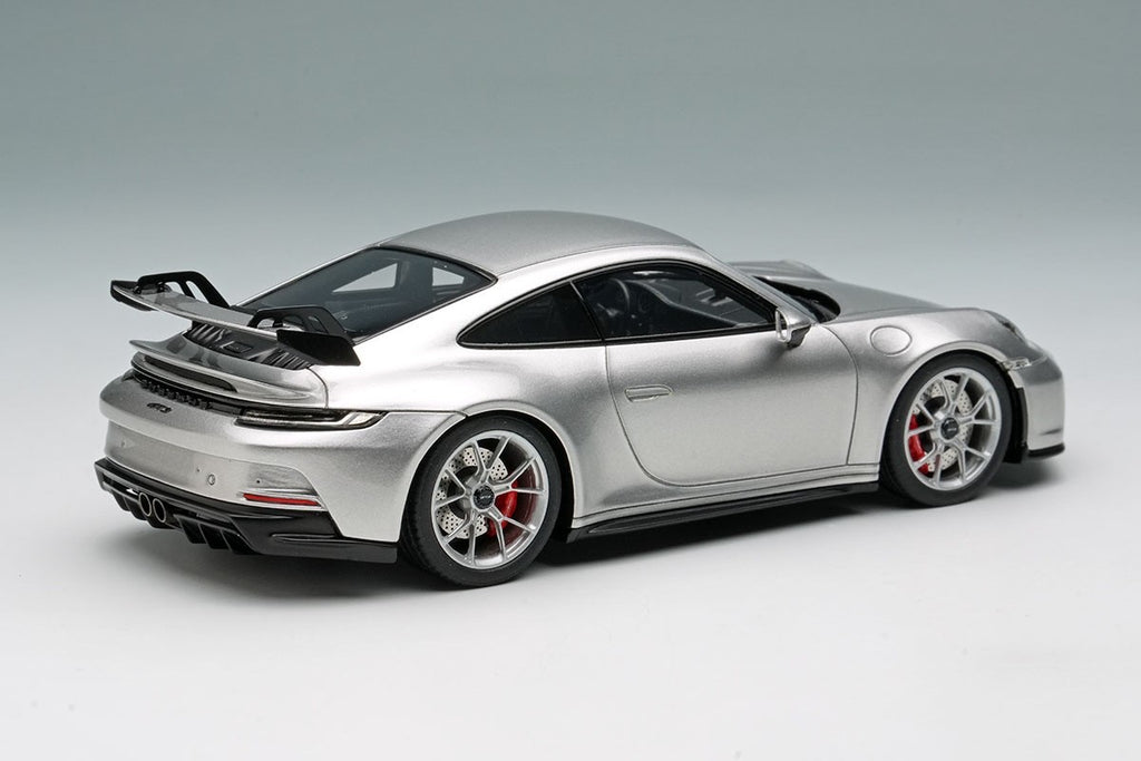 EIDOLON EM758B 1/43 Porsche 911 992 GT3 2021 GT Silver Metallic Coupe
