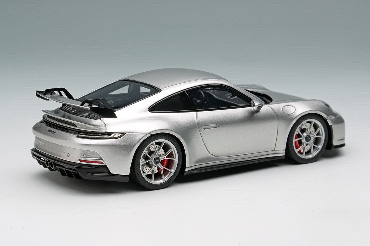 EIDOLON EM758B 1/43 Porsche 911 992 GT3 2021 GT Silver Metallic Coupe