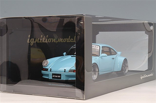 Ignition Model IG3878 1/18 Porsche RWB Backdate Light Blue Coupe