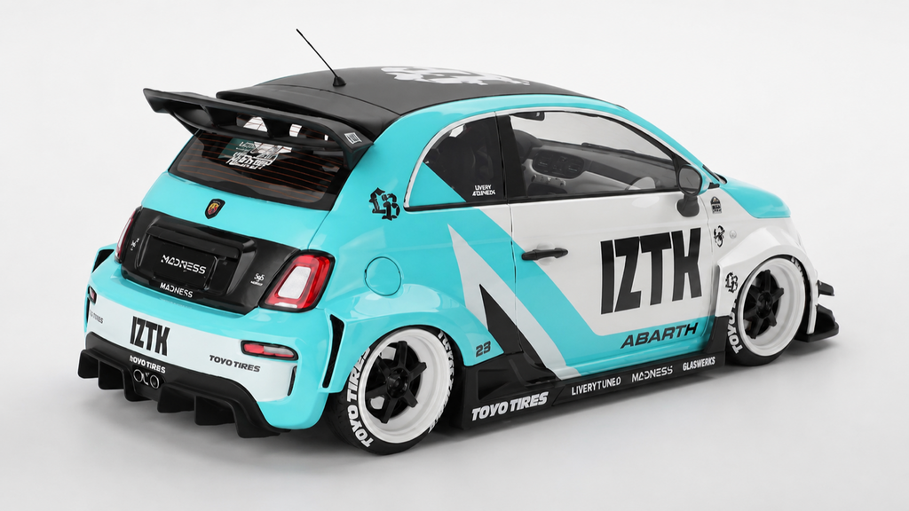 Top Speed TS0623 1/18 Abarth 595 LB-WORKS x Abas Works IZTK Resin