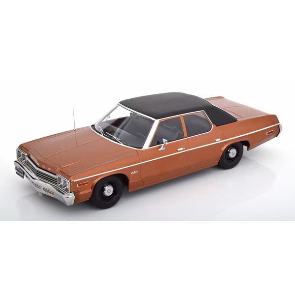 KK Scale KKDC181123 1/18 Dodge Monaco 1974 Vinyl Roof Brown/Black Diecast