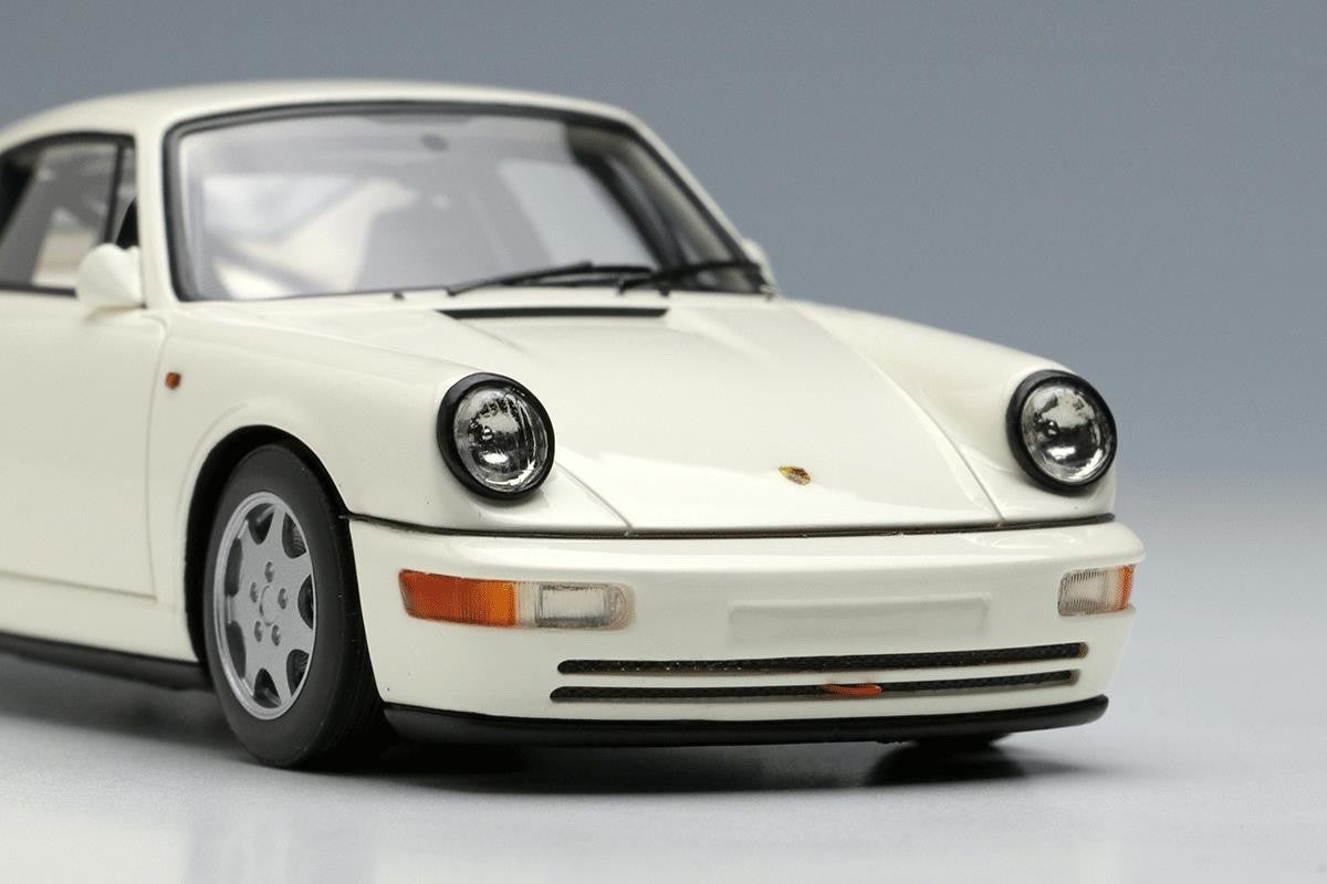 Make Up VISION VM164A 1/43 Porsche 911 Carrera 4 Lightweight Arctic White 1990