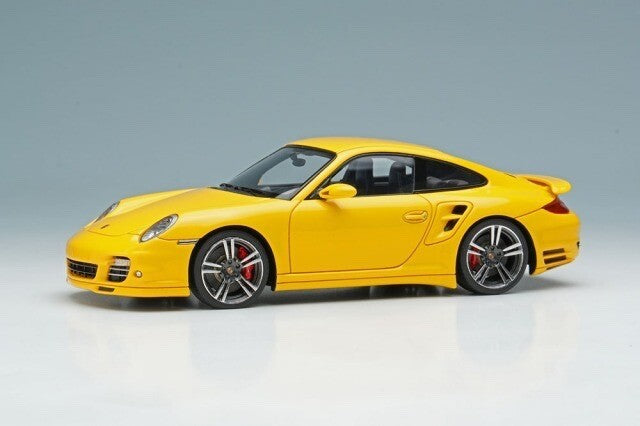 Make Up EIDOLON EM619A 1/43 Porsche 911 997.2 Turbo 2010 Speed Yellow (Resin)