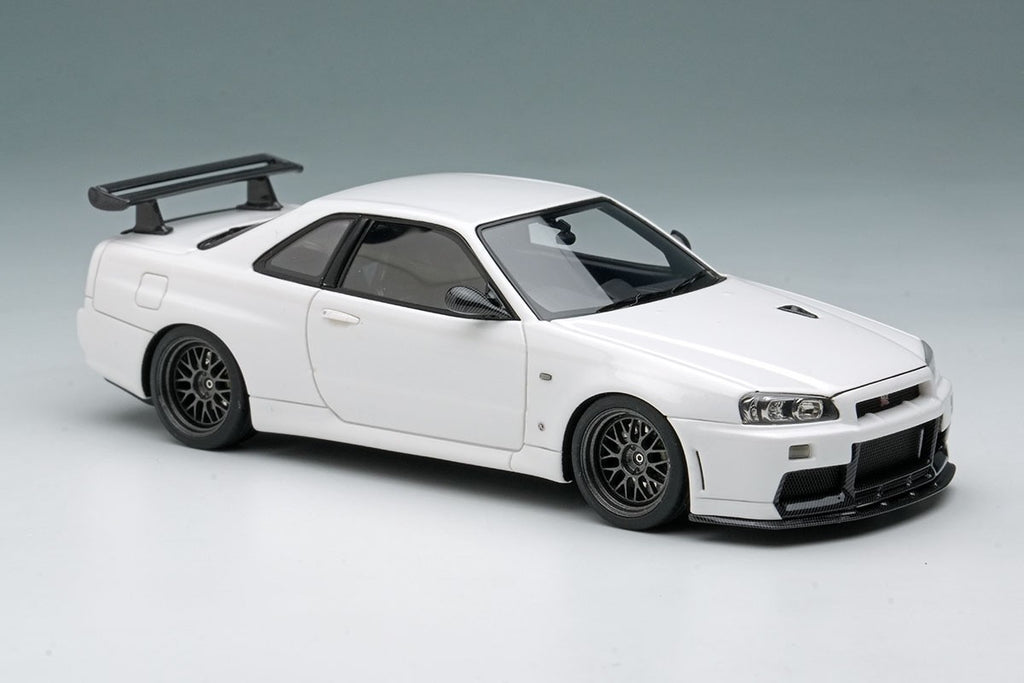 Make Up EIDOLON EM681A 1/43 Mines Nissan Skyline GT-R BNR34 Shiranami White