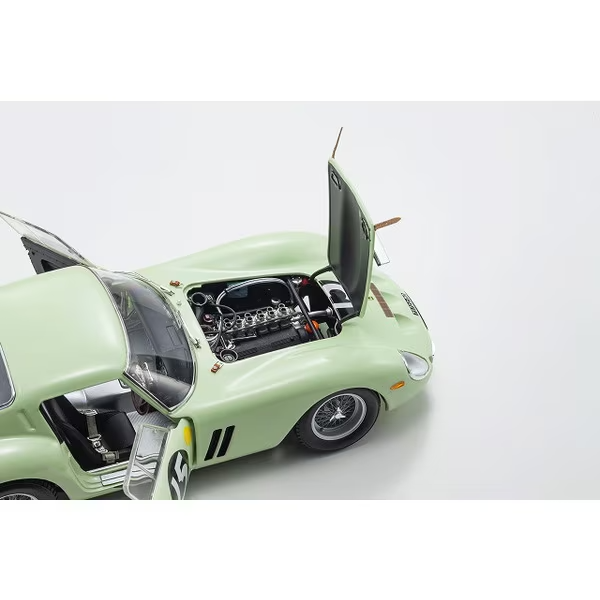 Kyosho KS08438C 1/18 Ferrari 250 GTO 1962 Goodwood #15 Light Green Die-Cast Mode