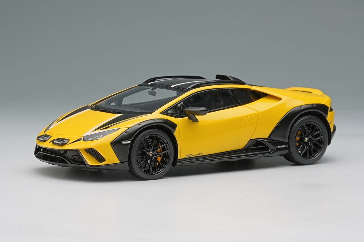 EIDOLON EM738G 1/43 Lamborghini Huracan Sterrato 2024 Giallo Inti Stripe Resin