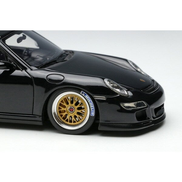 EIDOLON EM711A 1/43 Porsche 911 (997) GT3 RS 2007 BBS LM Wheel Black Resin Model