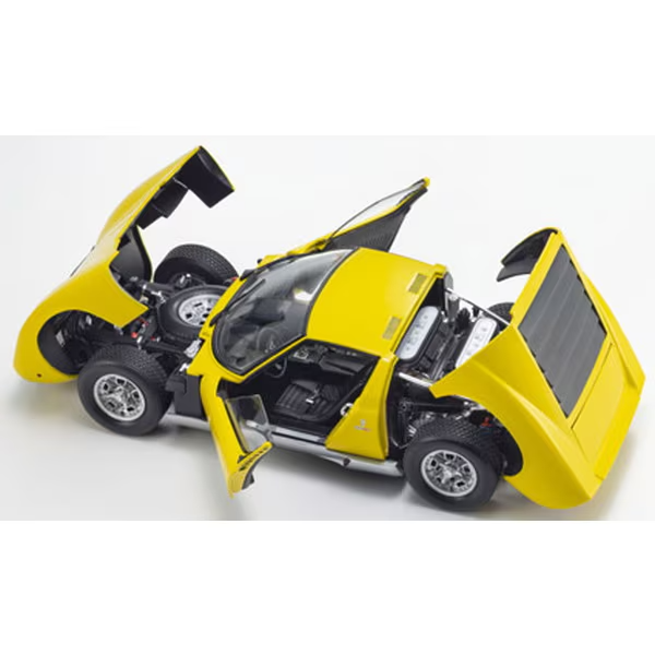 Kyosho KS08314Y 1/18 Lamborghini Miura P400 Yellow Diecast Model Car