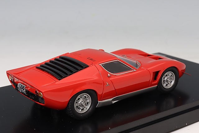 Matrix MX51207012 1/43 Lamborghini Miura P400S Millechiodi #4302 1969 Red Resin