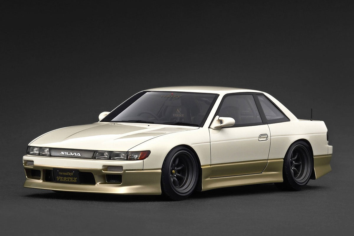Ignition Model IG3589 1/18 Nissan Silvia S13 VERTEX White/Gold Resin