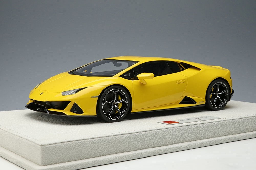 Make Up EIDOLON EML031D 1/18 Lamborghini Huracan EVO Pearl Yellow Asir Wheels