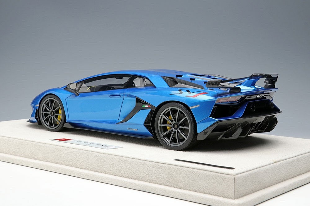 EIDOLON EML026B 1/18 Lamborghini Aventador SVJ 2018 Blu Aegir Resin Ltd 60pcs