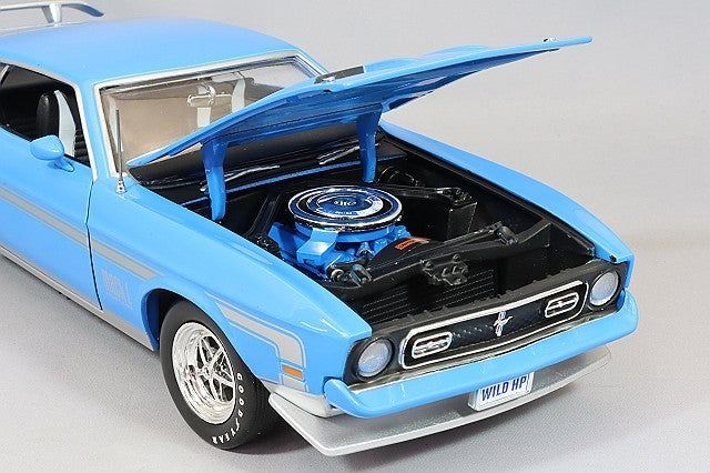 American Muscle KS-AMM1314 1/18 Ford Mustang Mach 1 1972 Blue Diecast
