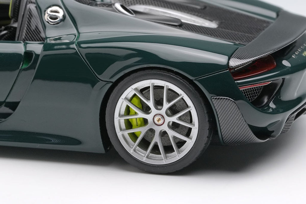 Make Up EIDOLON EM569H 1/43 Porsche 918 Spyder Weissach 2011 Brewster Green